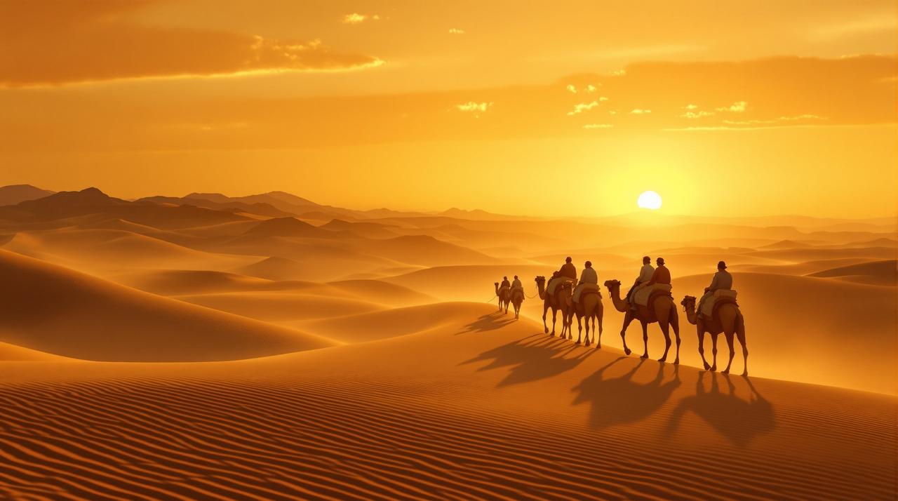 《丝绸之路：千年回响》纪录片封面 - 穿越千年时光，重走丝绸之路，感受东西方文明交汇