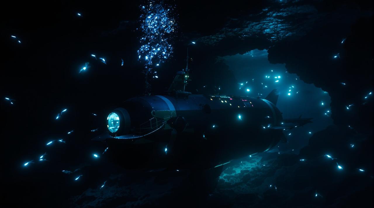 《深海探险：未知世界》纪录片封面 - 深入马里亚纳海沟，探索地球上最后的未知领域