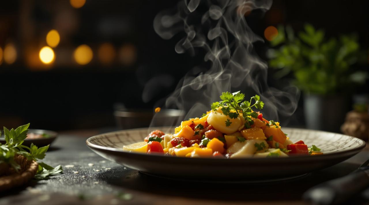 《舌尖上的东方》纪录片封面 - 探索亚洲各地美食文化，从街头小吃到宫廷料理